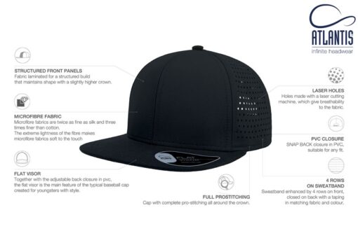 Snap Back Cap BANK by Atlantis Headwear