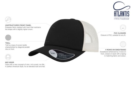 Trucker cap RECORD by Atlantis Headwear