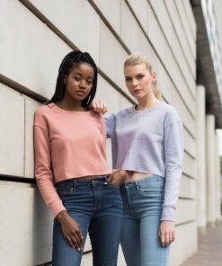 Girlie cropped sweat GIRLIE CROPPED SWEAT by Just Hoods by AWDis