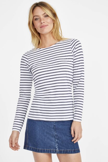 Long sleeve striped t-shirt. MARINE WOMEN by Sol's