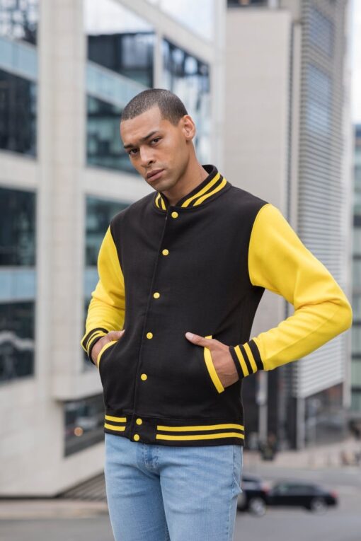 Jaka VARSITY JACKET no Just Hoods by AWDis