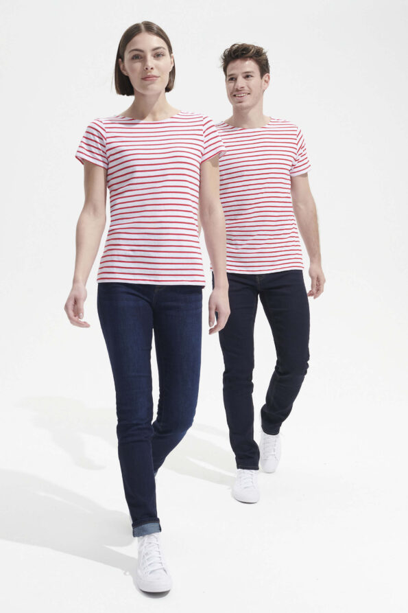 Round Neck Striped T-shirt MILES MEN by Sol's