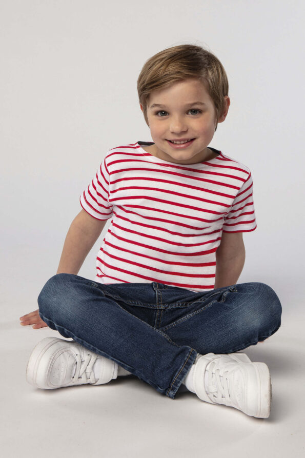 Round Neck Striped T-Shirt MILES KIDS by Sol's