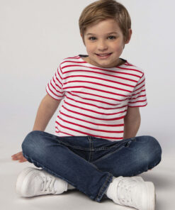 Round Neck Striped T-Shirt MILES KIDS by Sol's