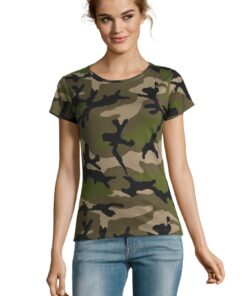 Round collar t-shirt CAMO WOMEN by Sol's