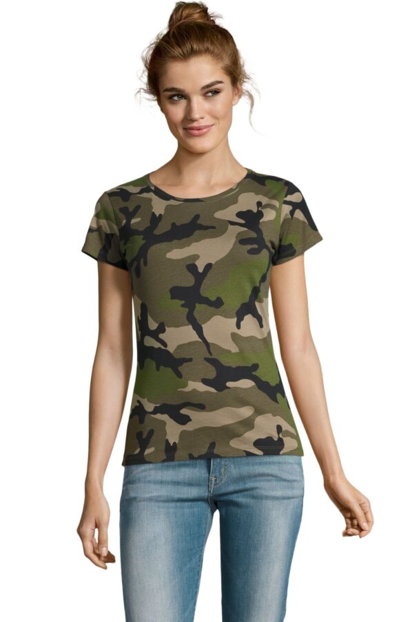 Round collar t-shirt CAMO WOMEN by Sol's