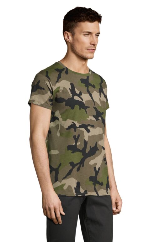 Round collar t-shirt CAMO MEN by Sol's