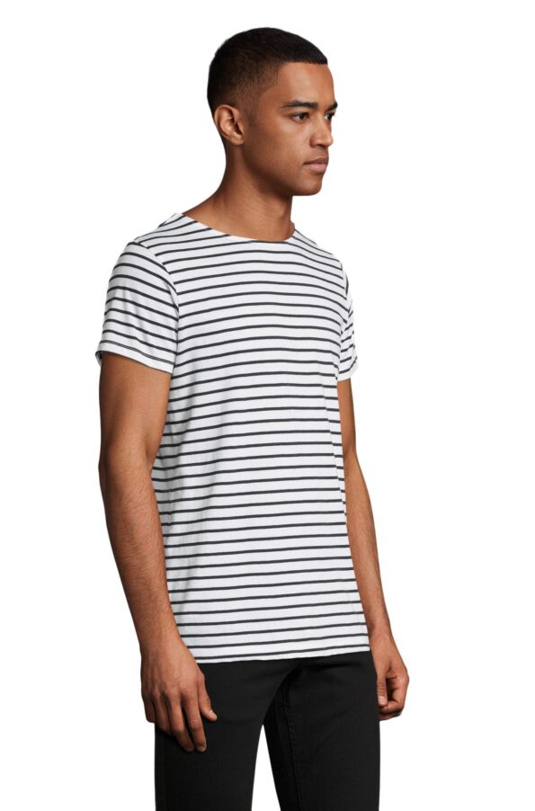 Round Neck Striped T-shirt MILES MEN by Sol's