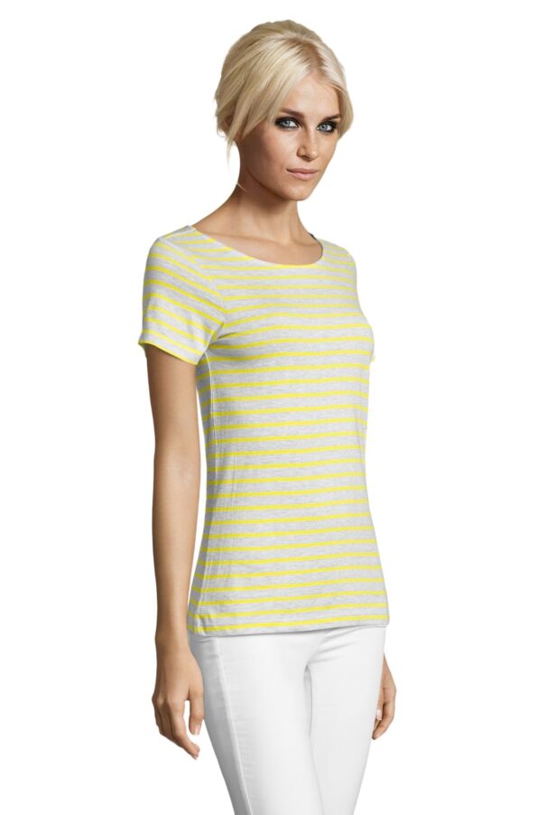 Round neck striped t-shirt MILES WOMEN by Sol's