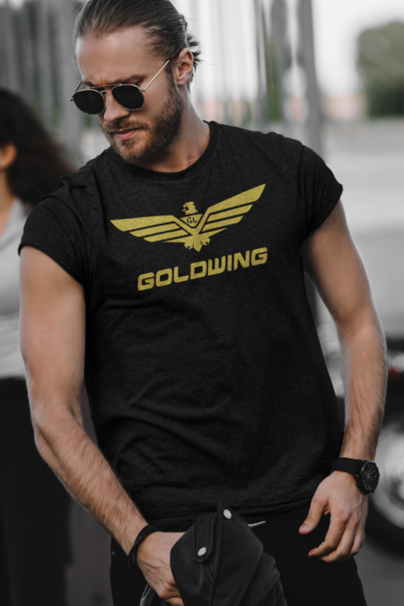 T-shirt or sweater printed with the GoldWing GL1800 logo